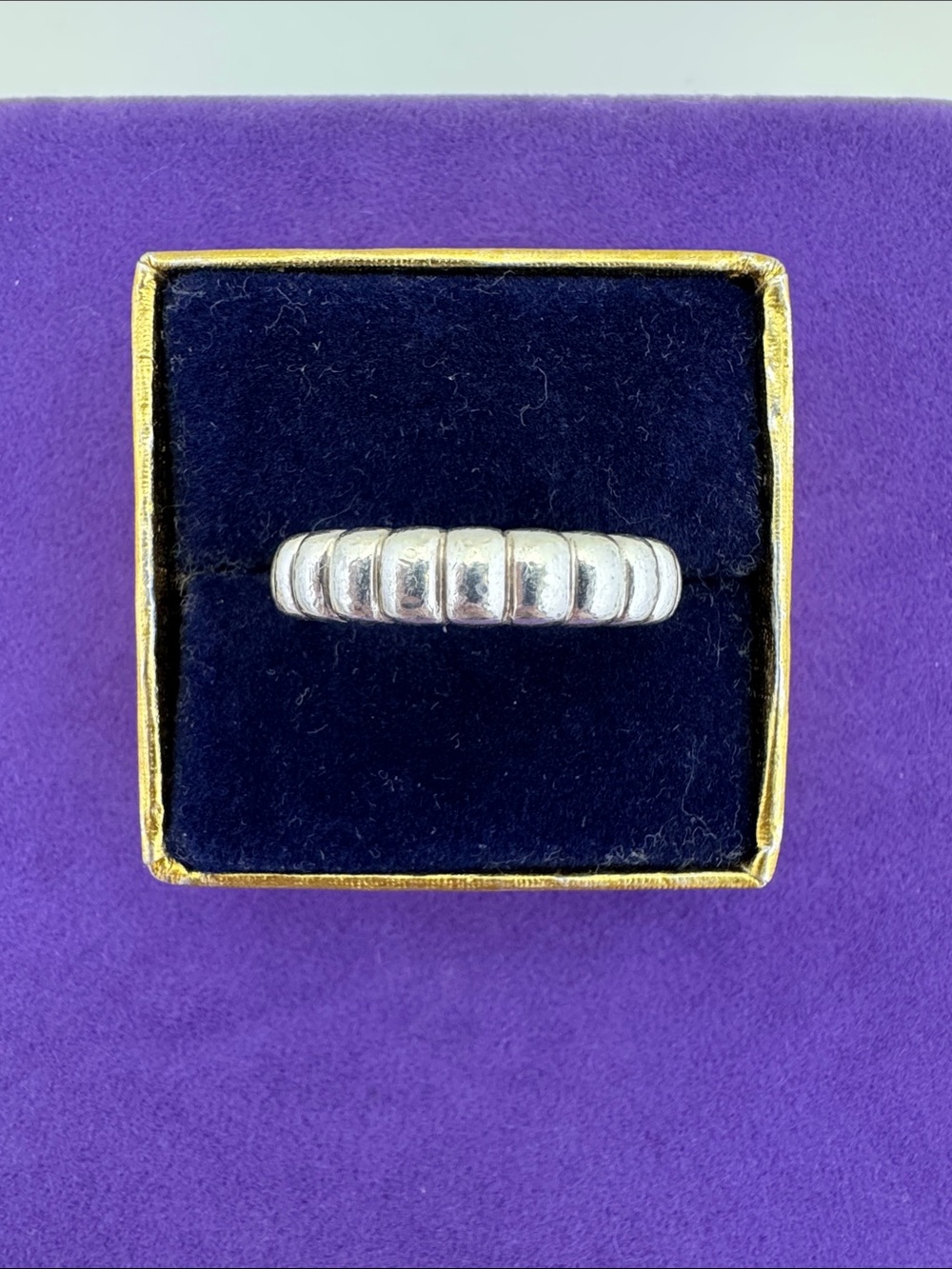 💛 Mejuri Sterling Silver Charlotte Slim Ring | Designer Retired Stacker